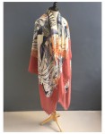 Winter Warm Scarf 100% Wool Scarf Digital Print Wool MIC818231270